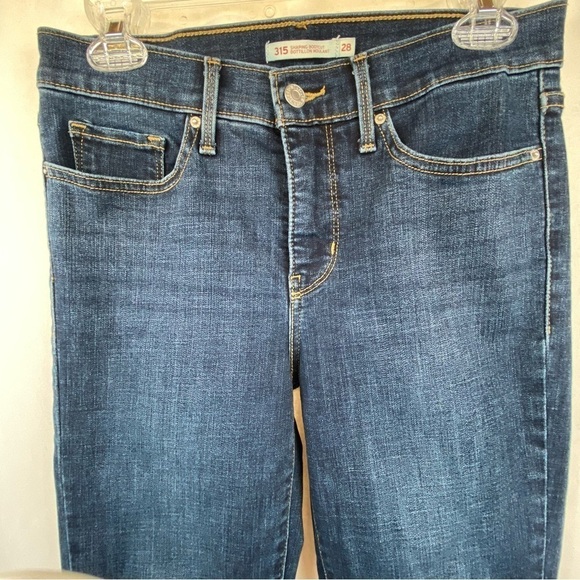 Levi’s 315 Shaping Bootcut Dark Wash High Rise W28 L31 Stretch Denim Jeans - Picture 4 of 16